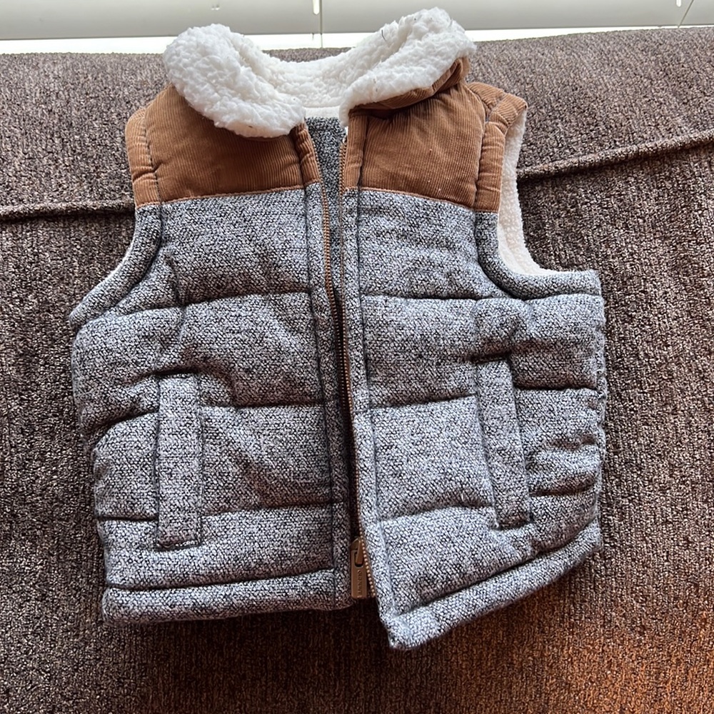 Fleece lined vest